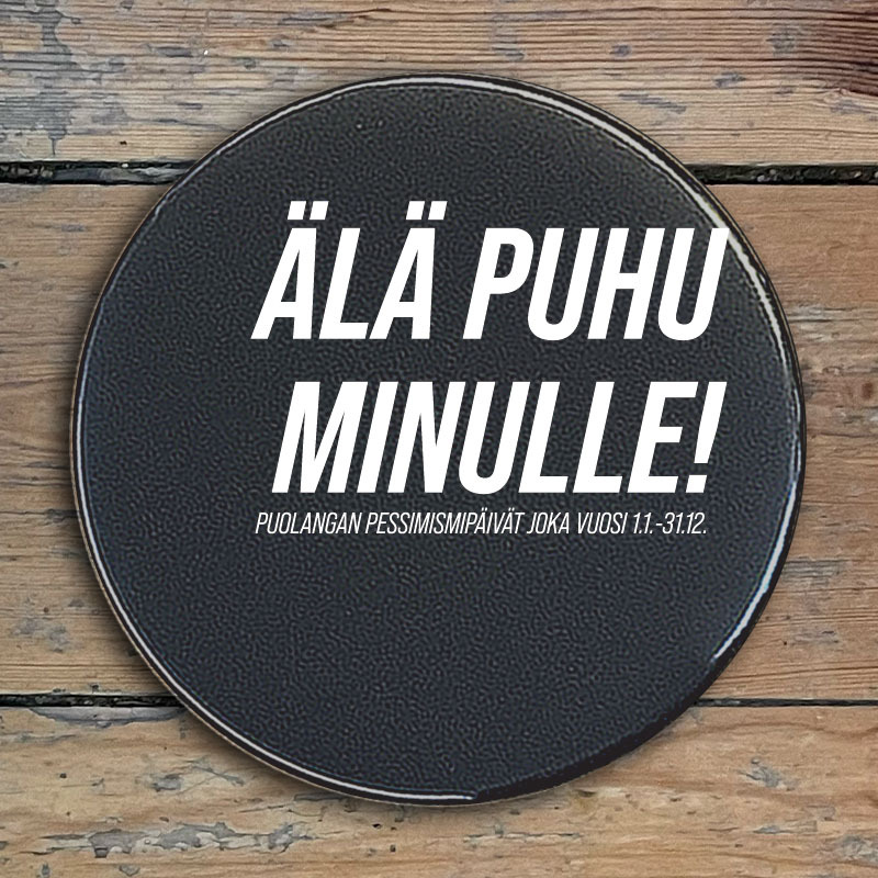 Musta "Älä puhu minulle" (vm23)